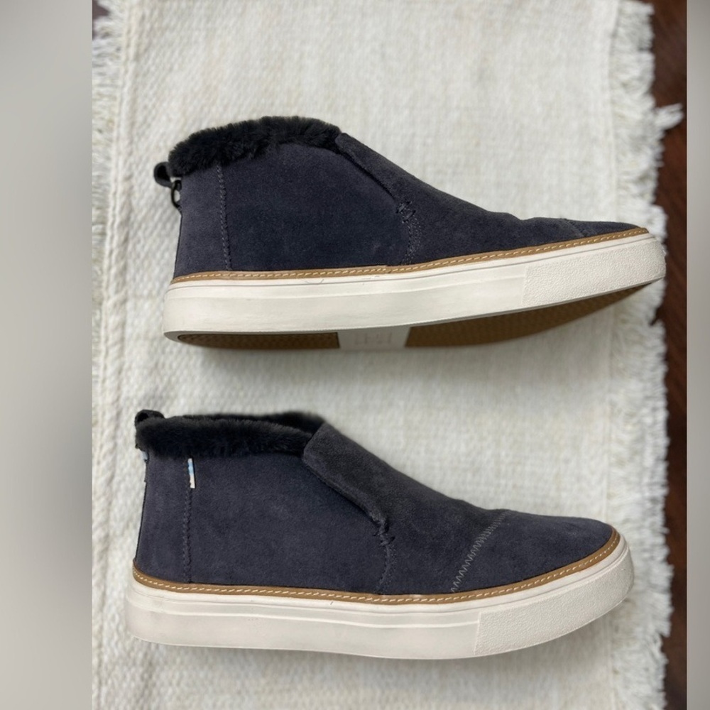 Men's Black Suede Slip-On Shoes